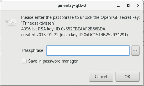 PGP key message decryption